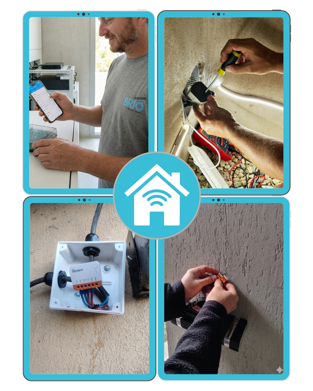 Instalaciones de domótica, redes y seguridad electrónica realizadas por Brio